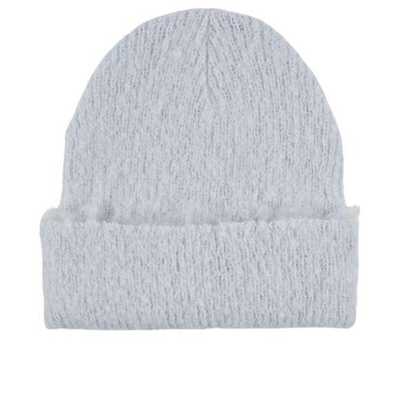 New Calla Knit Beanie Hat Soft Fuzzy Warm Winter Hat Light Blue $28 - Picture 3 of 8